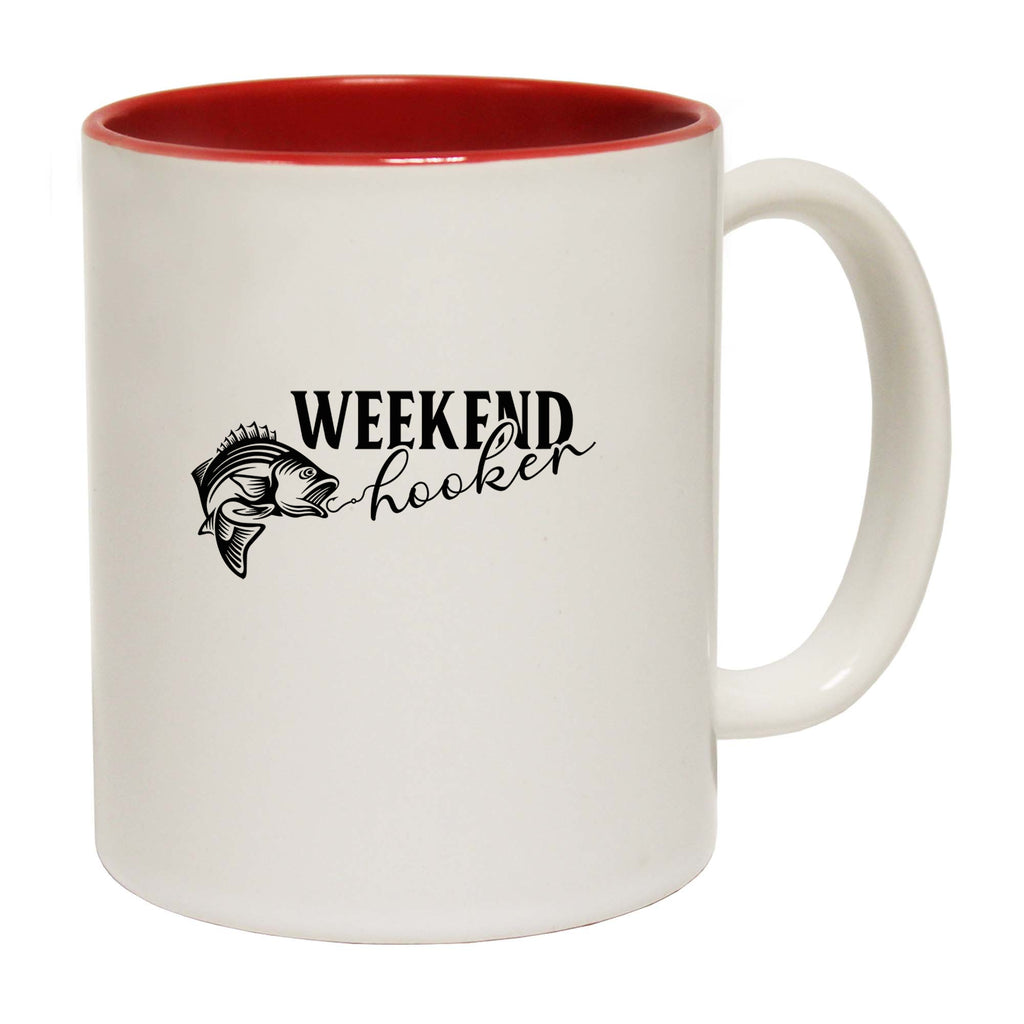 Weekend Hooker Fishing Angling Fish - Funny Coffee Mug