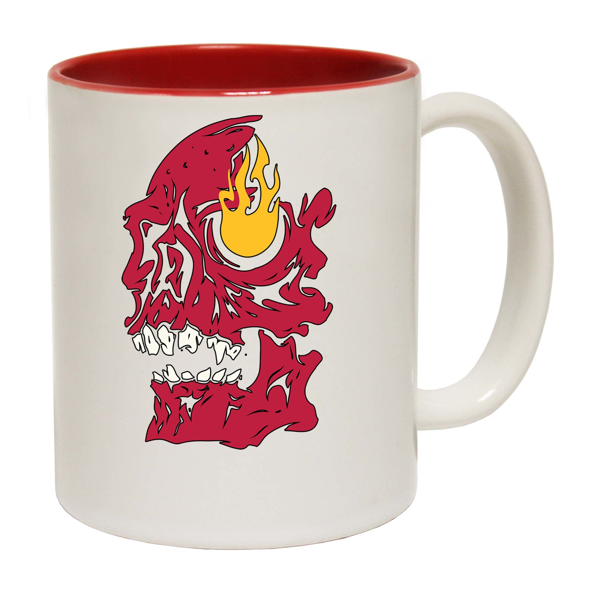 Burning Skull - Funny Coffee Mug