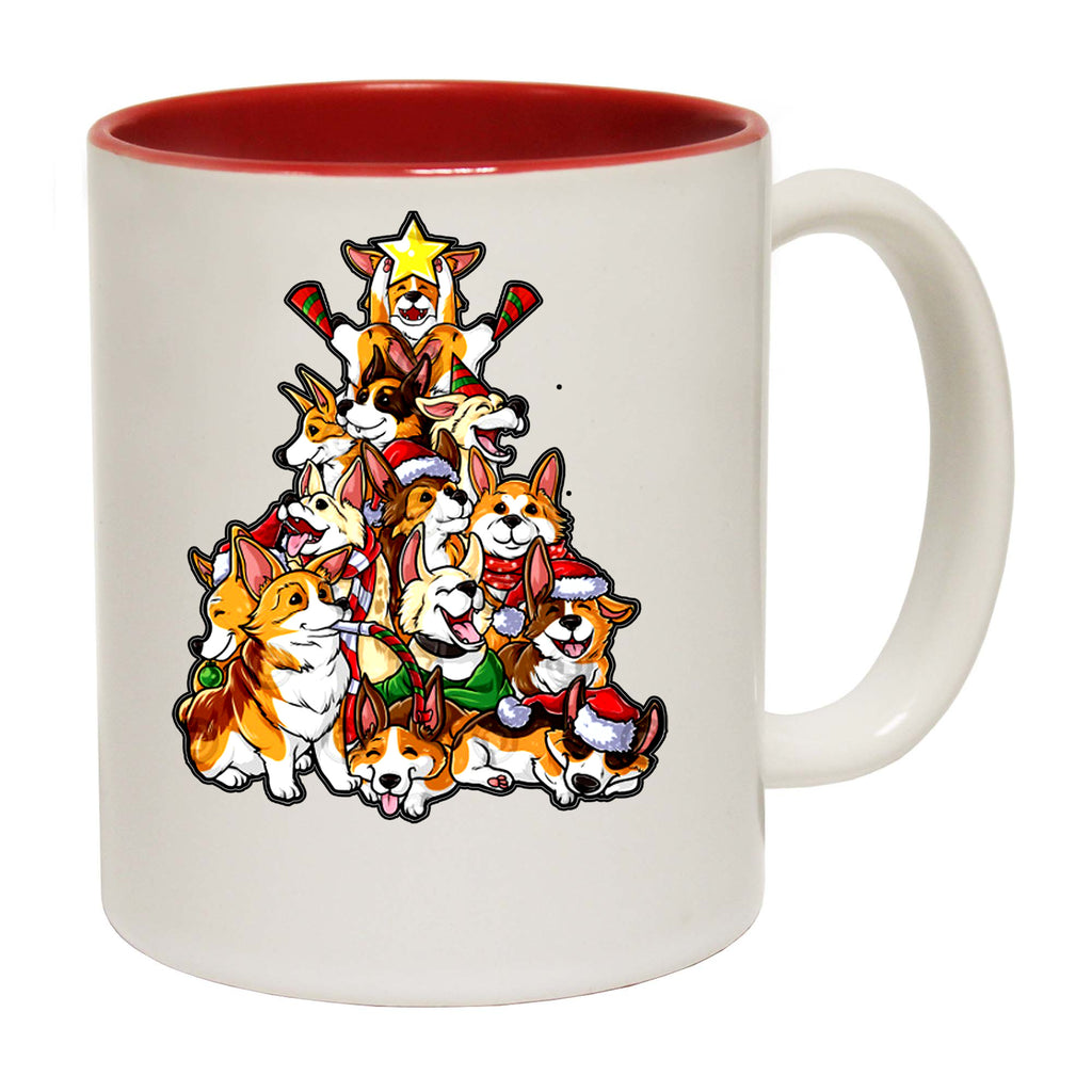 Christmas Tree Xmas Dogs - Funny Coffee Mug
