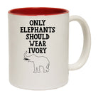 Only Elephants Should Wear Ivory Elephant - Funny Coffee Mug