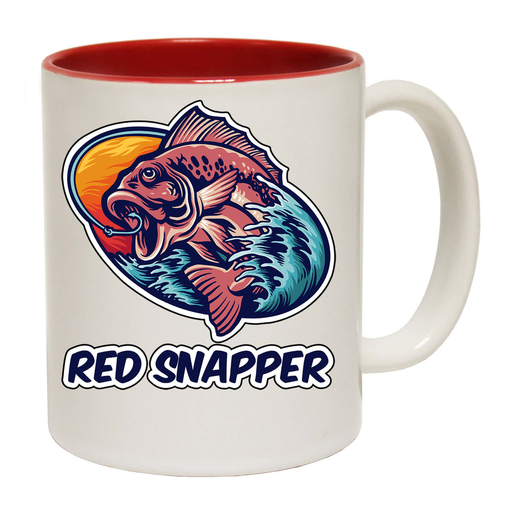 Red Snapper Fishing Angling Fish - Funny Coffee Mug