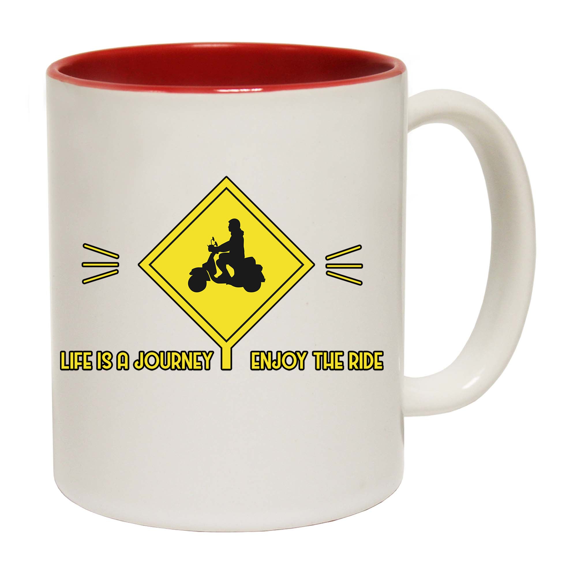 Scooter Life Is A Journey Ride - Funny Coffee Mug