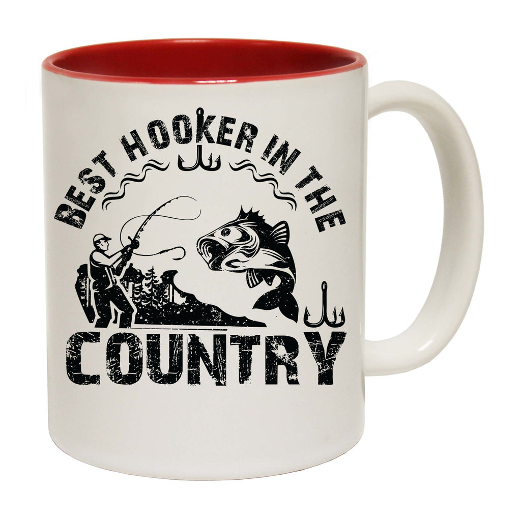 Best Hooker In The Country Fishing - Funny Coffee Mug