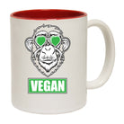 Vegan Love Cool Monkey - Funny Coffee Mug