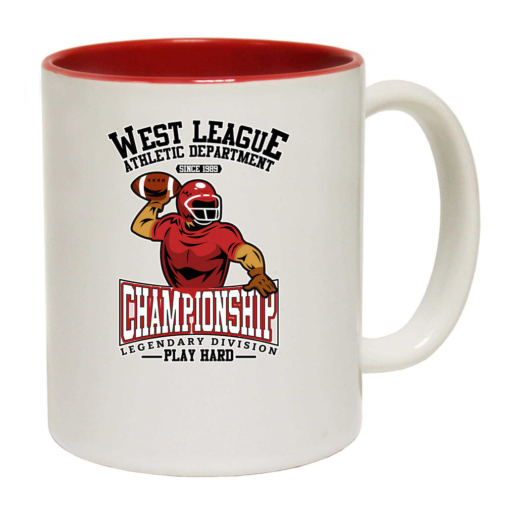 West League Athletic Department American Football Gridiron - Funny Coffee Mug