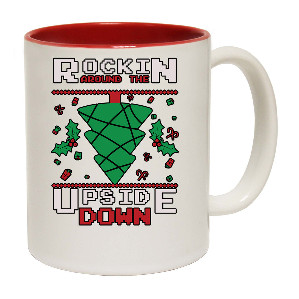 Rockin Around The Christmas Tree Upside Down Australia - Funny Coffee Mug