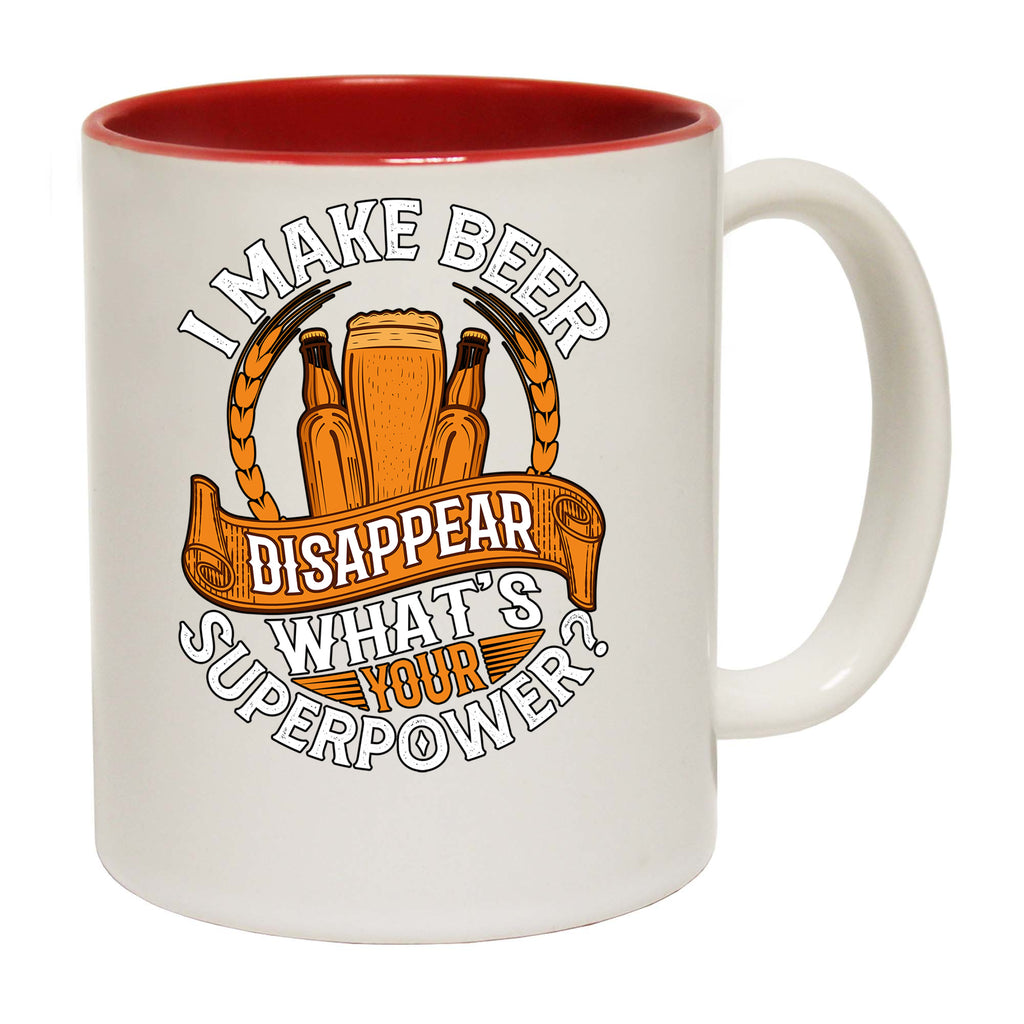 Make Beer Disappear Whats Your Superpower Alcohol - Funny Coffee Mug