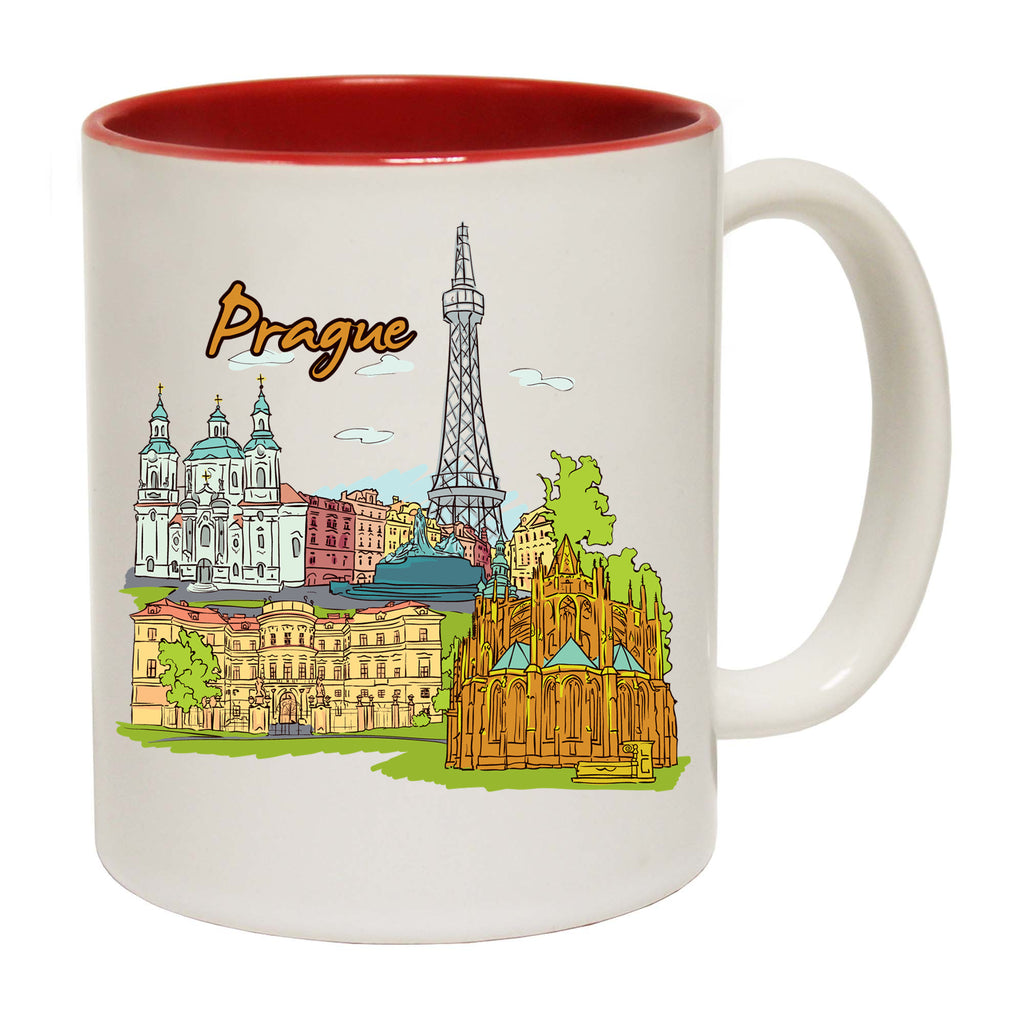 Prague Czech Republic Country Flag Destination - Funny Coffee Mug
