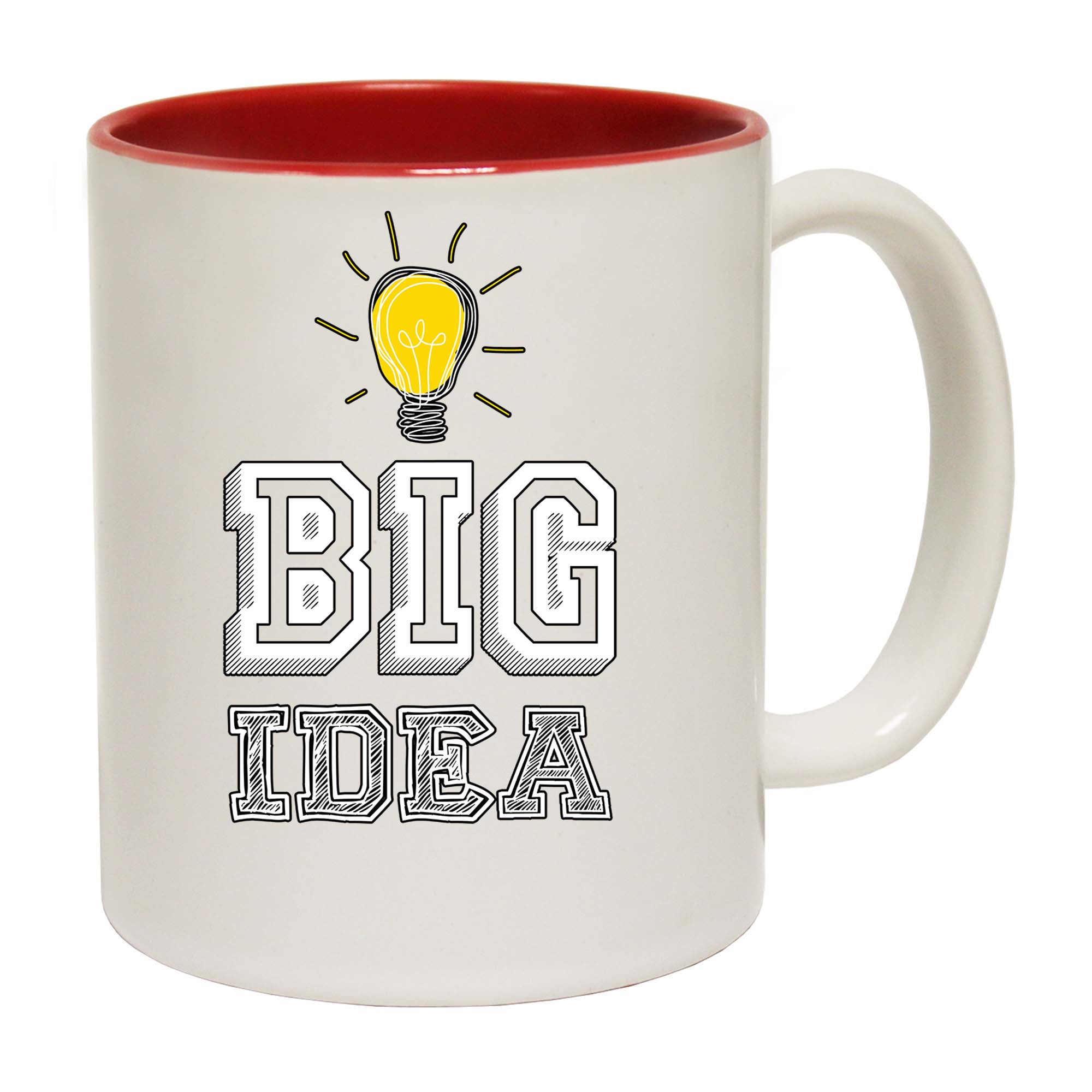 Big Idea Light Bulb Globe - Funny Coffee Mug