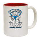 Im A Proud Dad Of A Freaking Awesome Nurse - Funny Coffee Mug