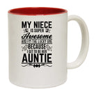 My Niece Is Super Awesome And Im The Lucky One Auntie - Funny Coffee Mug