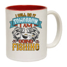I Will Do It Tomorrow Going Fishing Fish - Funny Coffee Mug