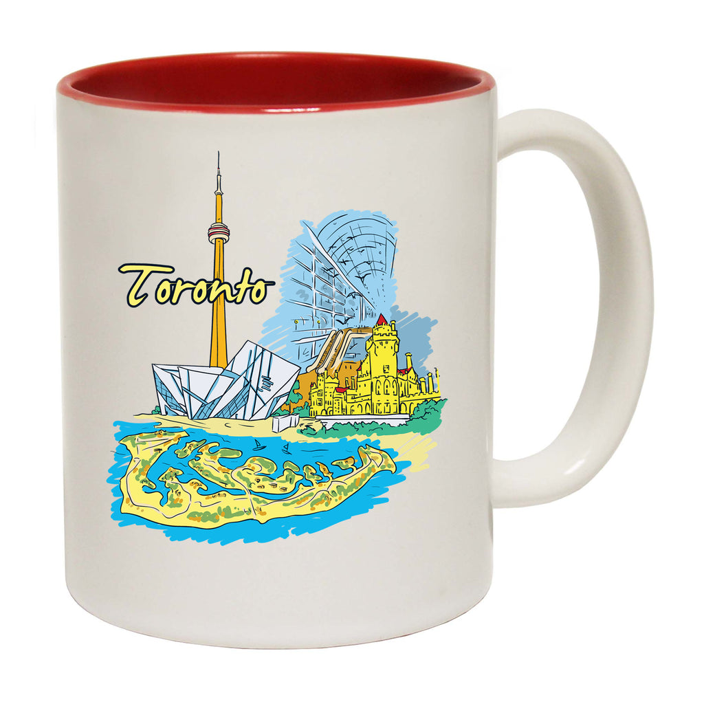 Toronto Canada Country Flag Destination - Funny Coffee Mug