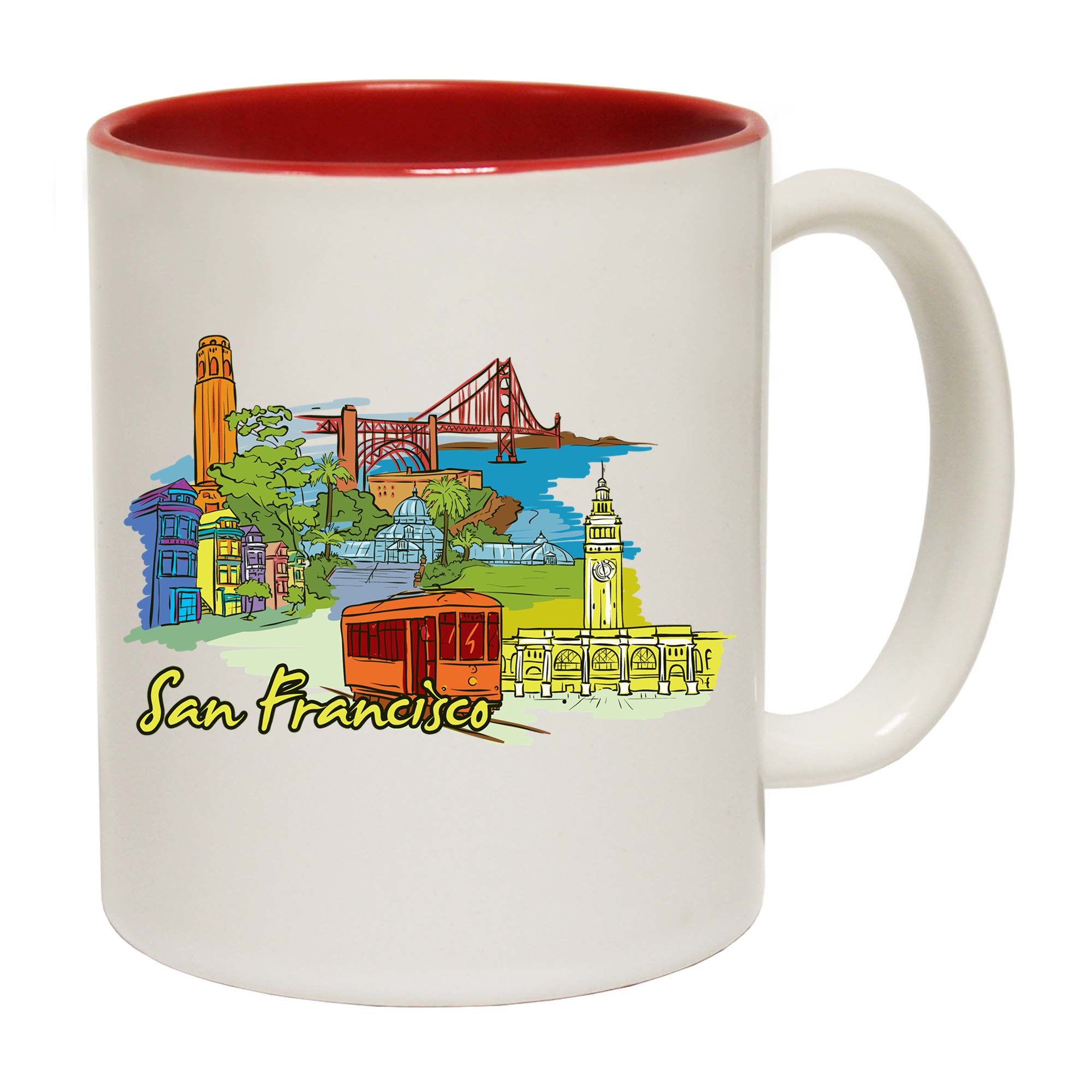 San Francisco California Usa Country Flag Destination - Funny Coffee Mug