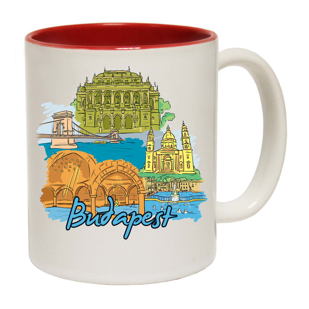 Budapest Hungary Country Flag Destination - Funny Coffee Mug
