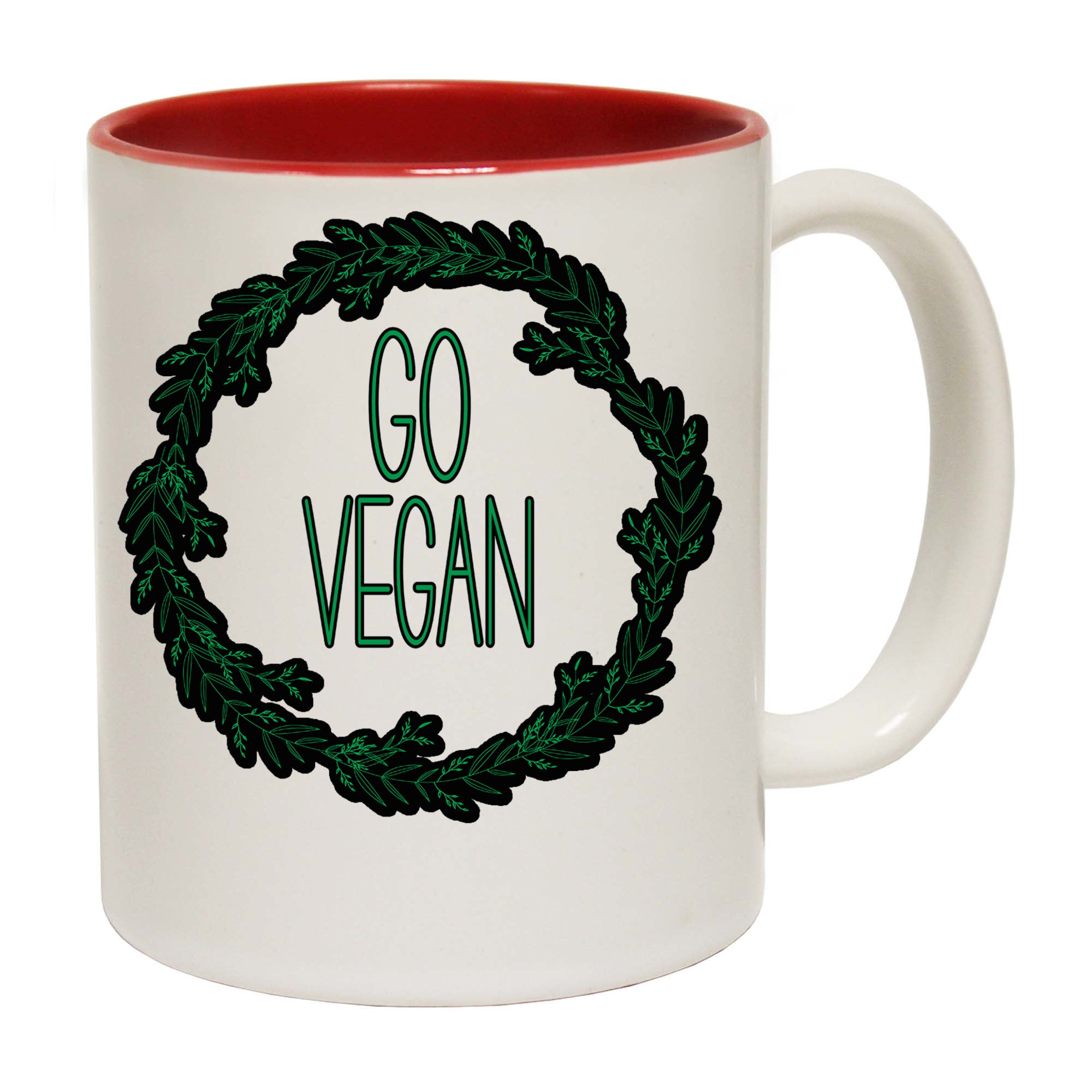 Go Vegan Wreth - Funny Coffee Mug