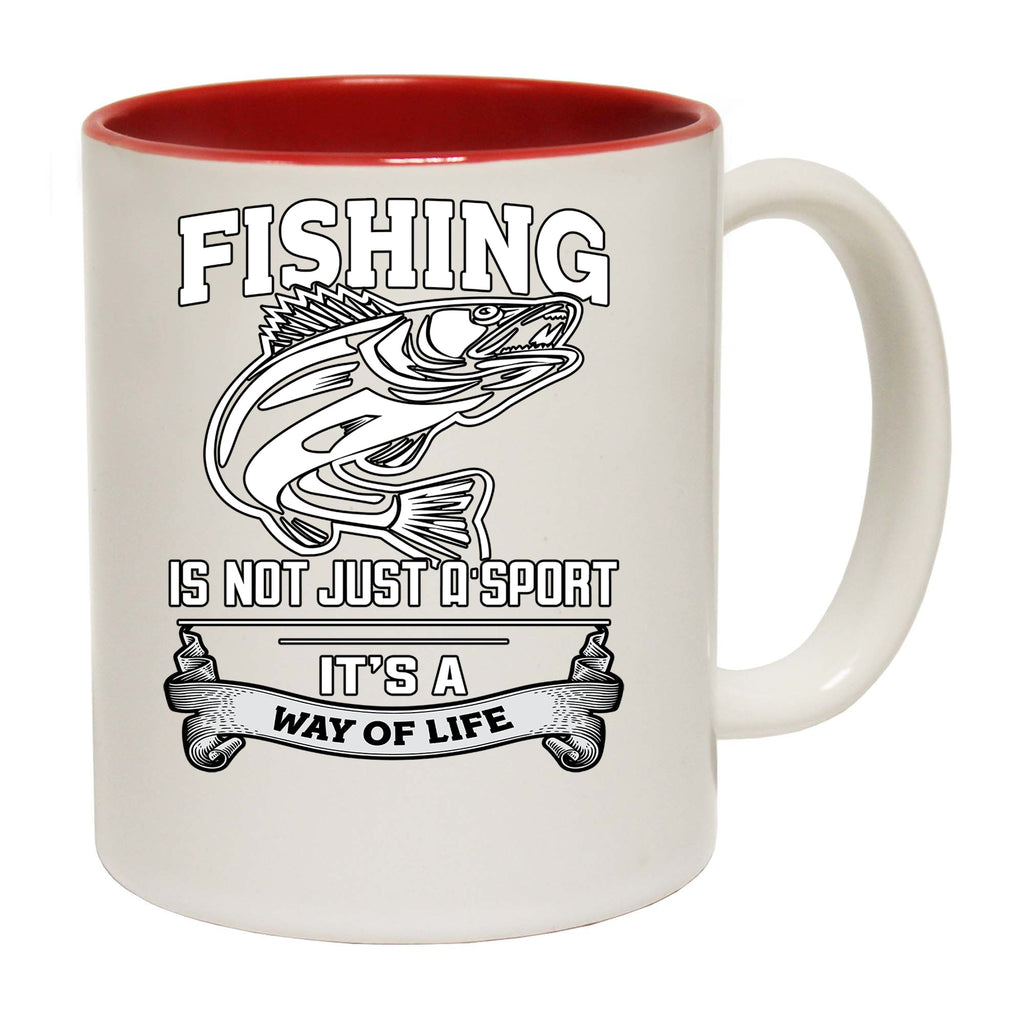 Fishing Not Just A Sport Way Of Life Fish Angling - Funny Coffee Mug