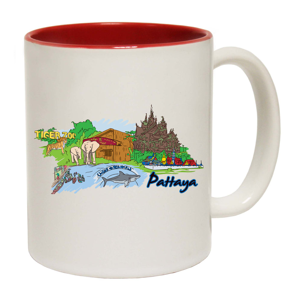 Pattaya Thailand Country Flag Destination - Funny Coffee Mug