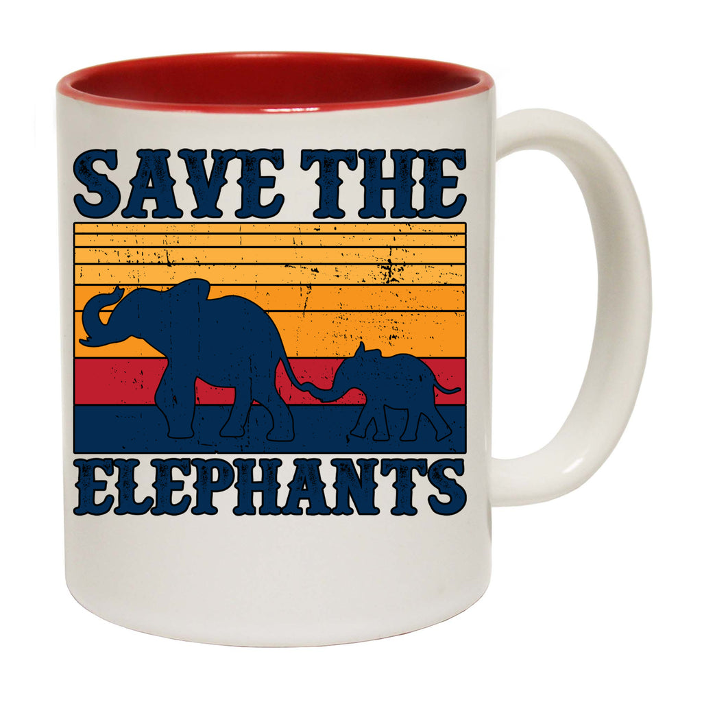 Save The Elephants Animal - Funny Coffee Mug
