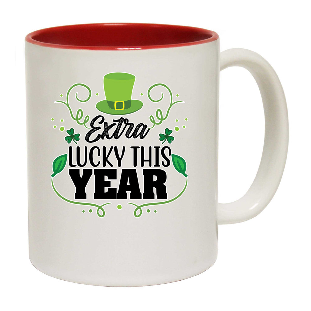 Extra Lucky This Year Irish St Patricks Day Ireland - Funny Coffee Mug