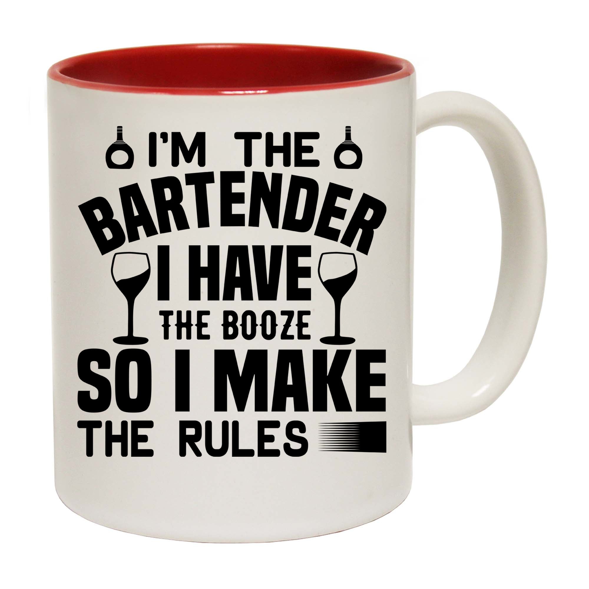 Im The Bartender Make The Rules Pub Hotel - Funny Coffee Mug