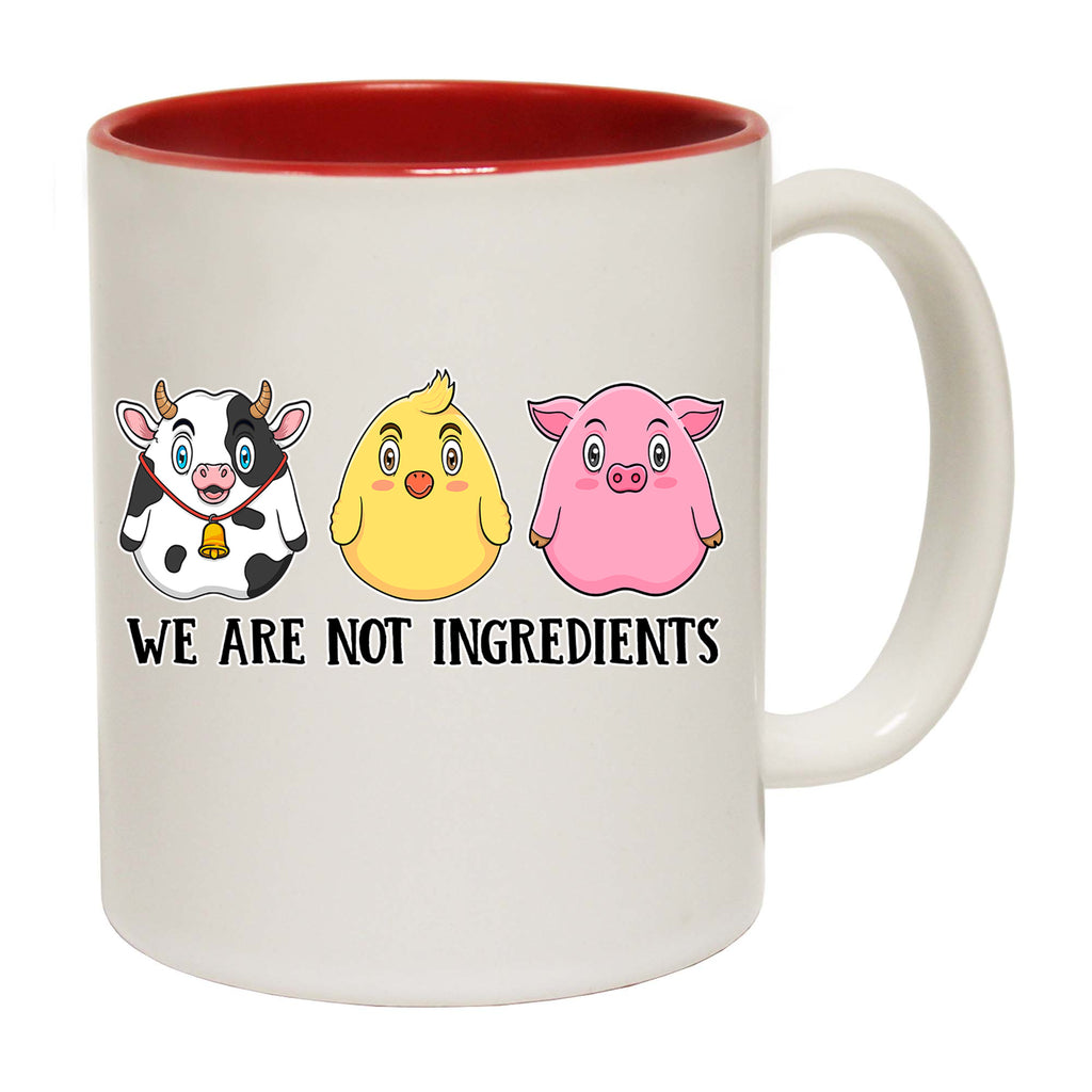 We Are Not Ingredients Vegan Food - Funny Coffee Mug