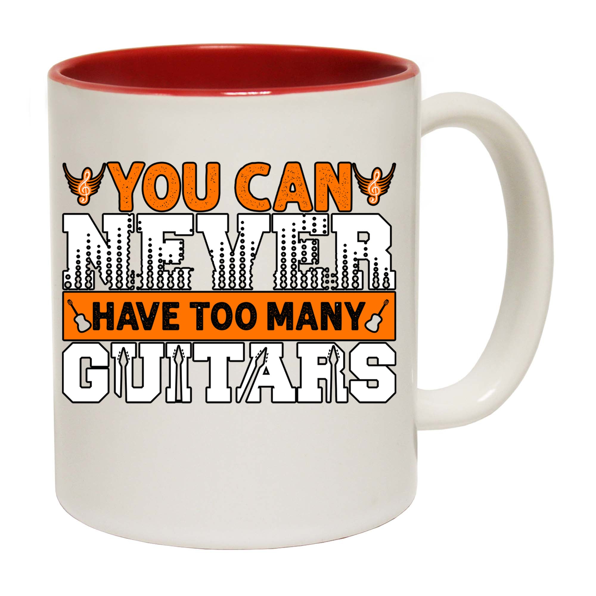 You Can Niver Have Too Many Guitars Electric Bass Guitar - Funny Coffee Mug