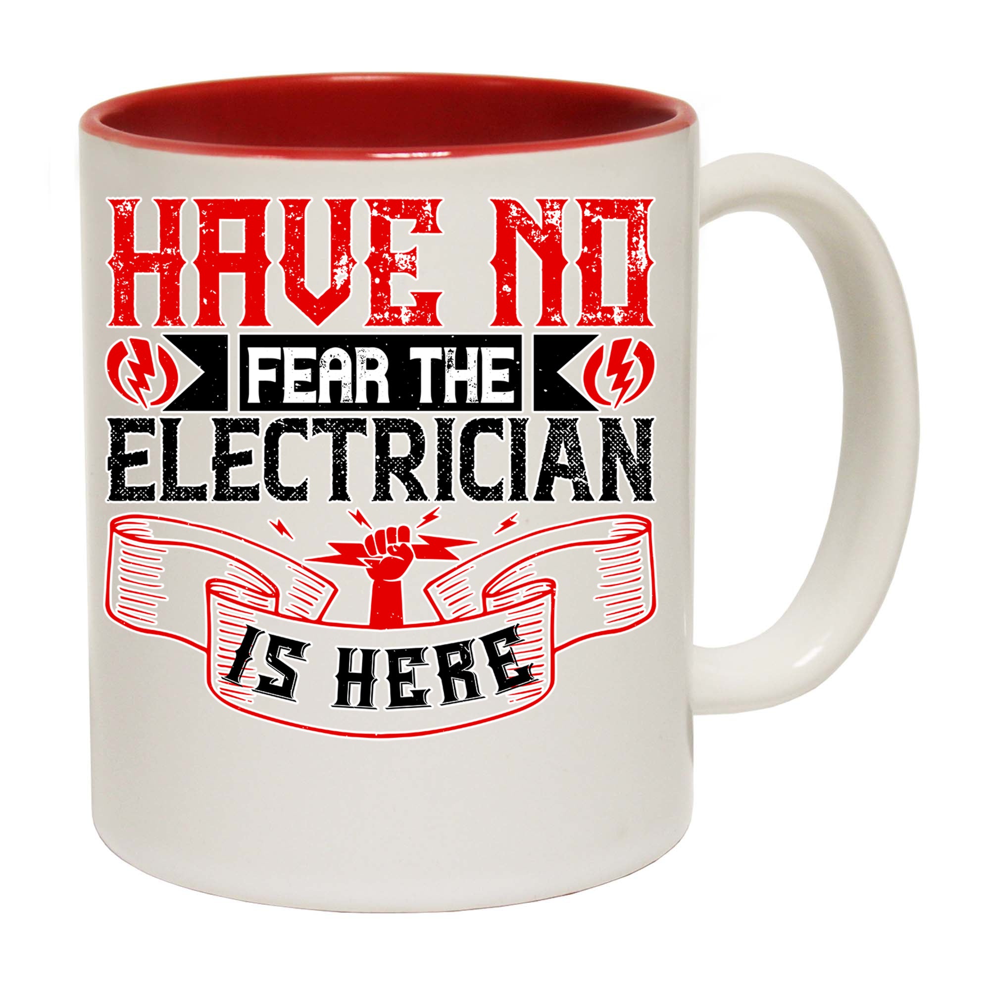 Have No Fear The Electrician Is Here Sparky - Funny Coffee Mug