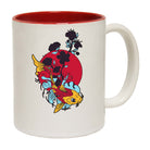 Koi Moon Flowers Fish Sunset - Funny Coffee Mug