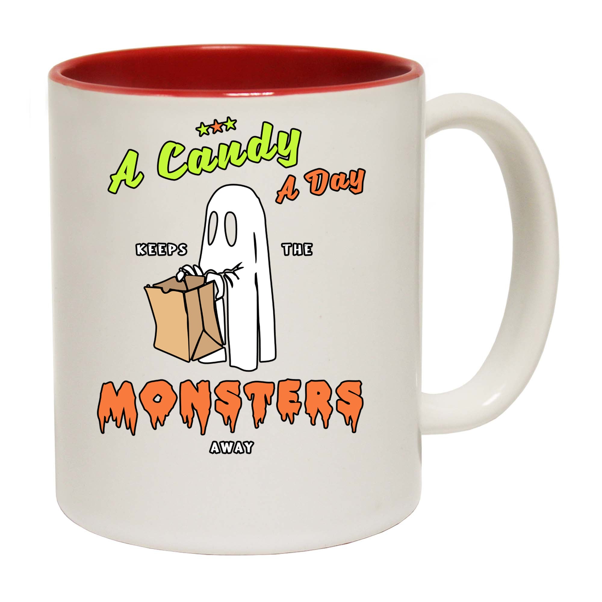 Halloween Candy A Day Keeps The Monsters Away - Funny Coffee Mug