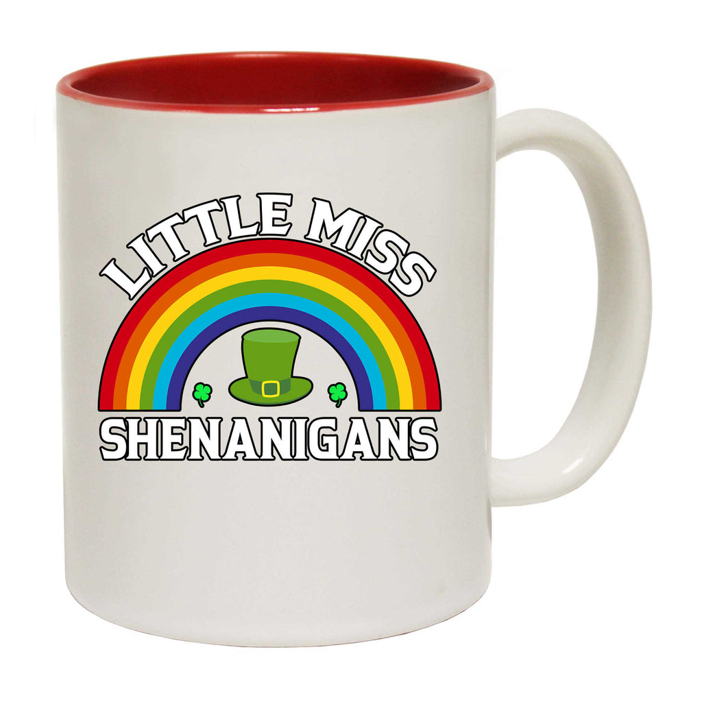 Lirttle Miss Shenanigans Irish St Patricks Day Ireland - Funny Coffee Mug