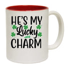 Hes My Lucky Charm Irish St Patricks Day Ireland - Funny Coffee Mug