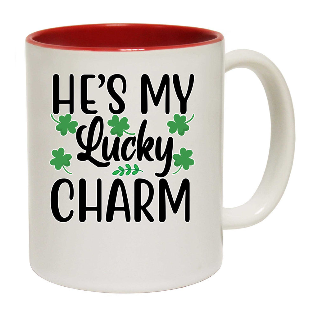 Hes My Lucky Charm Irish St Patricks Day Ireland - Funny Coffee Mug