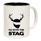 Im With The Stag Solid - Funny Coffee Mug Cup