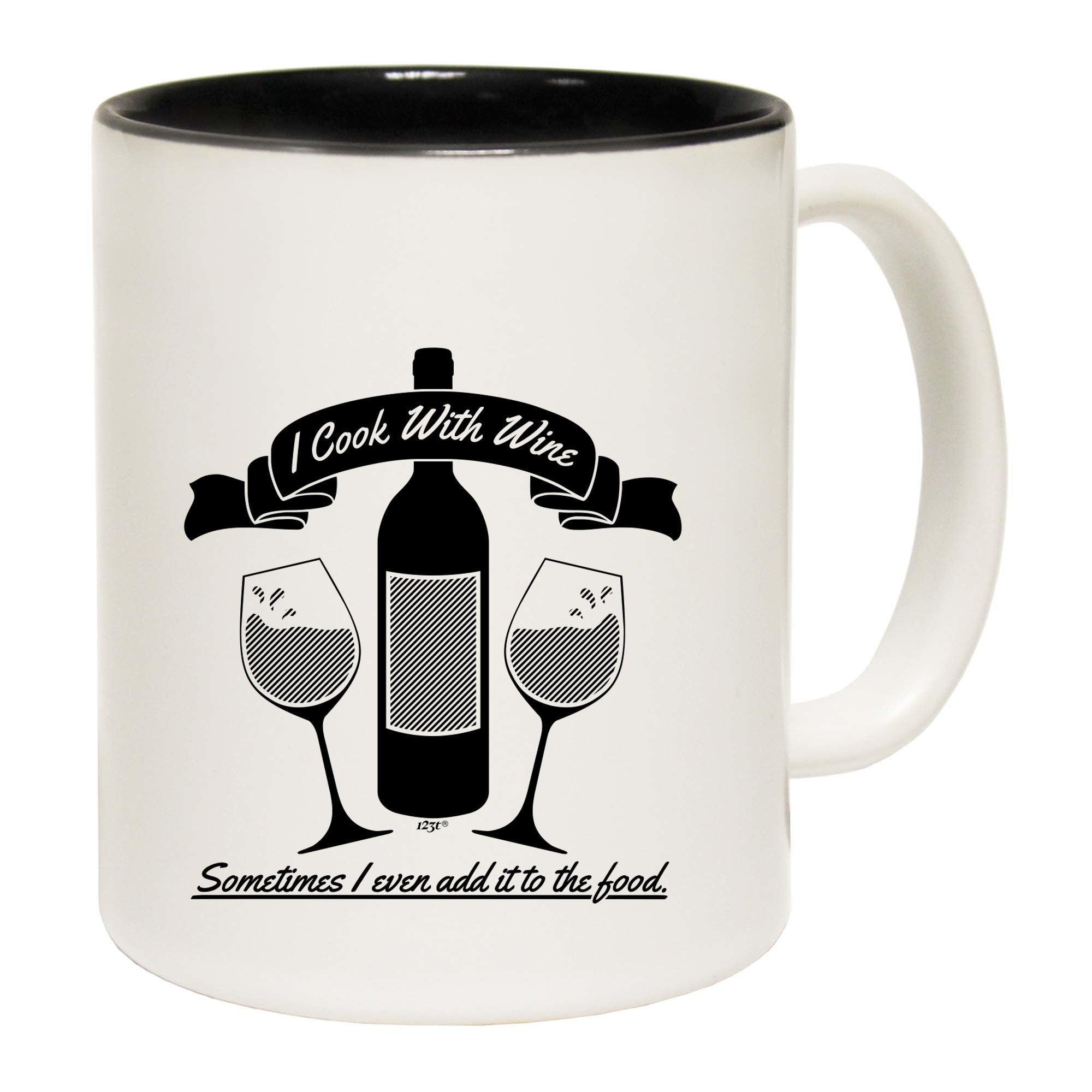 Cook With Wine - Funny Coffee Mug Cup