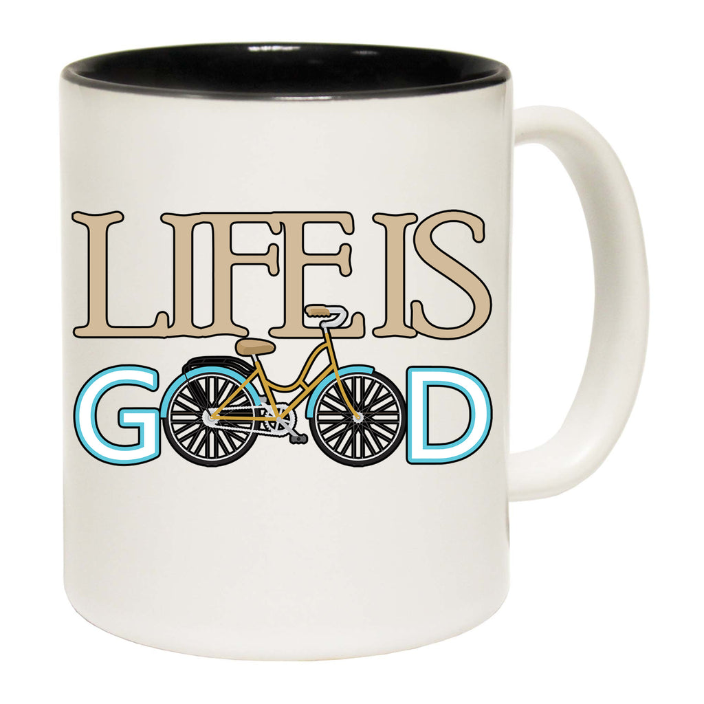 Life Is Good Cycling Bicycle Bike - Funny Coffee Mug