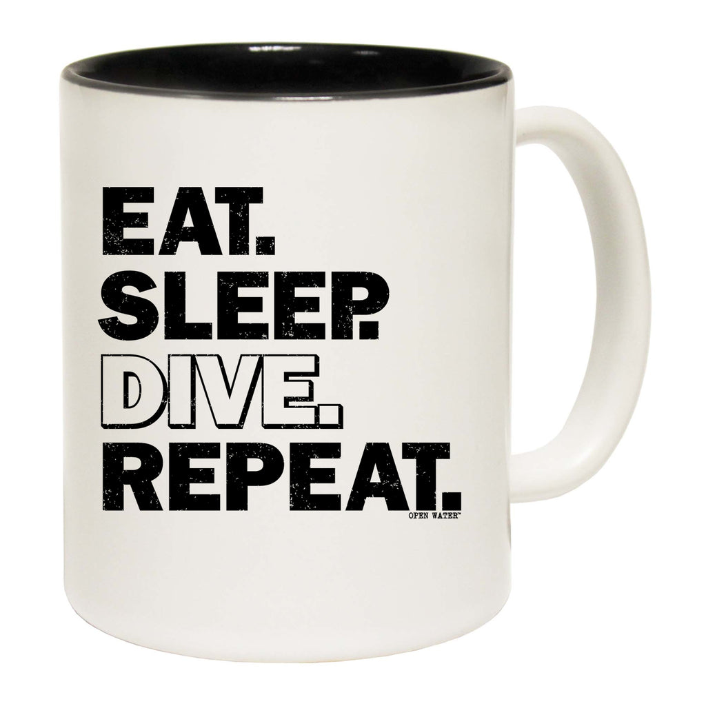 Eat Sleep Dive Repeat Scuba Diving Open Water - Funny Coffee Mug