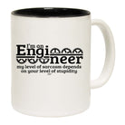Im An Engineer My Level Of Sarcasm Depends - Funny Coffee Mug Cup