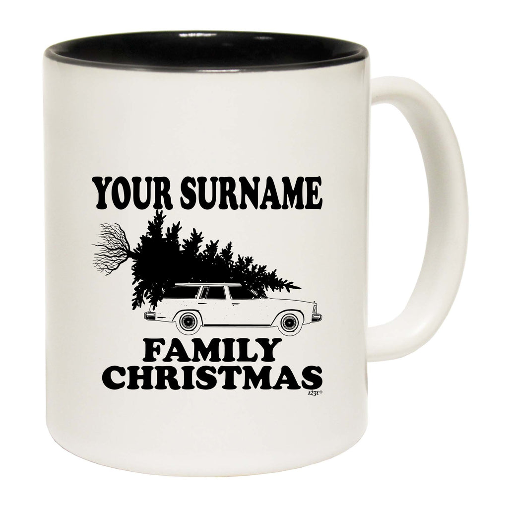 Family Christmas Your Surname Personalised - Funny Coffee Mug