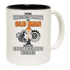 Never Underestimate And Old Man With An Engineering Degree - Funny Coffee Mug