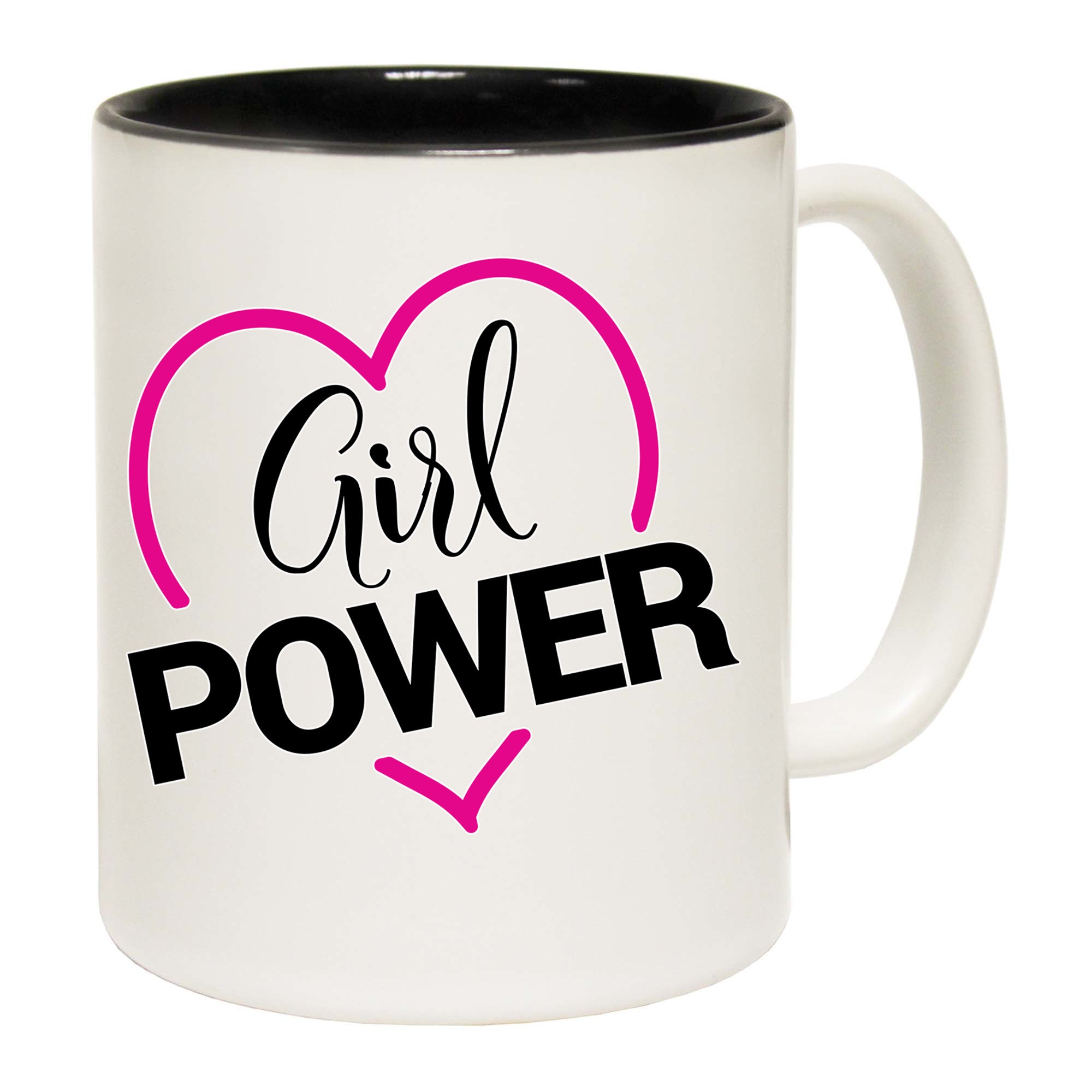 Girl Power Heart - Funny Coffee Mug
