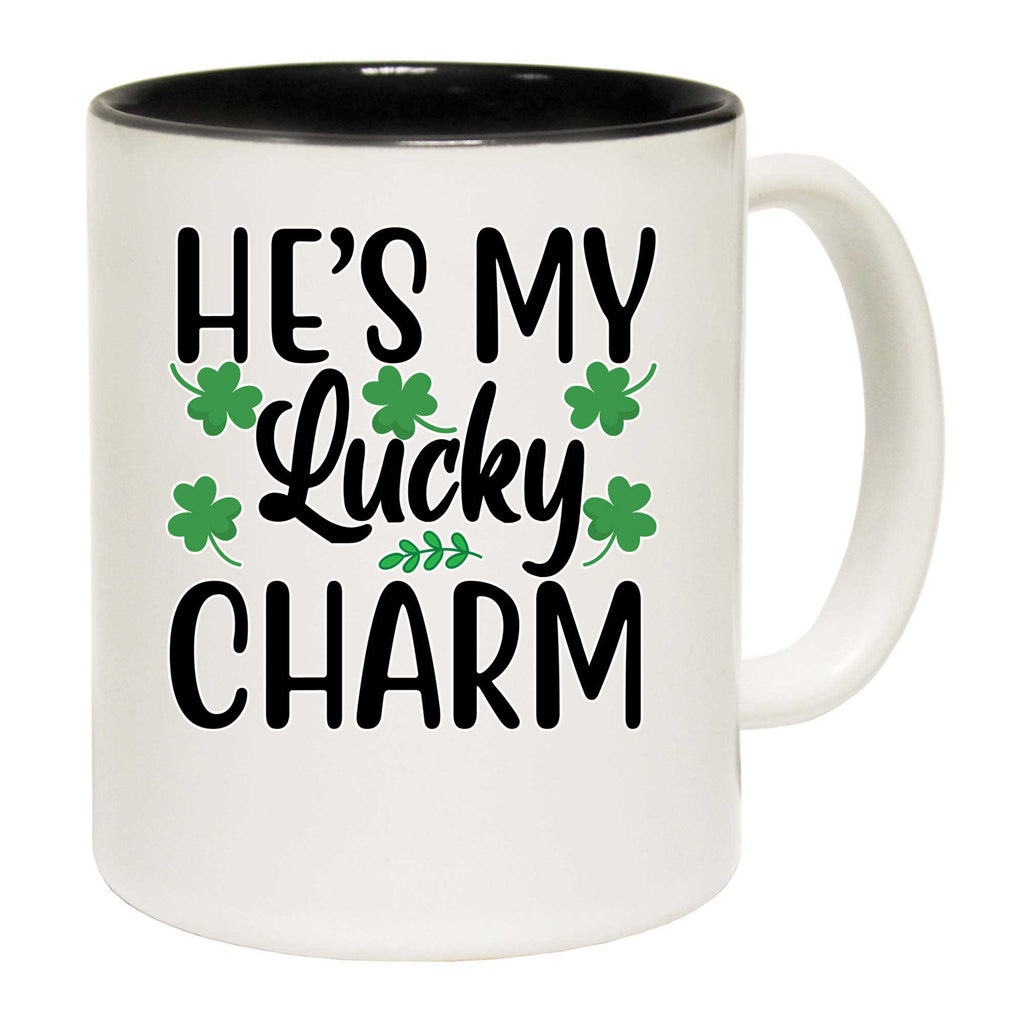 Hes My Lucky Charm Irish St Patricks Day Ireland - Funny Coffee Mug