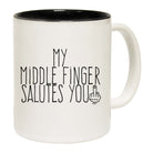 My Middle Finger Salutes You - Funny Coffee Mug
