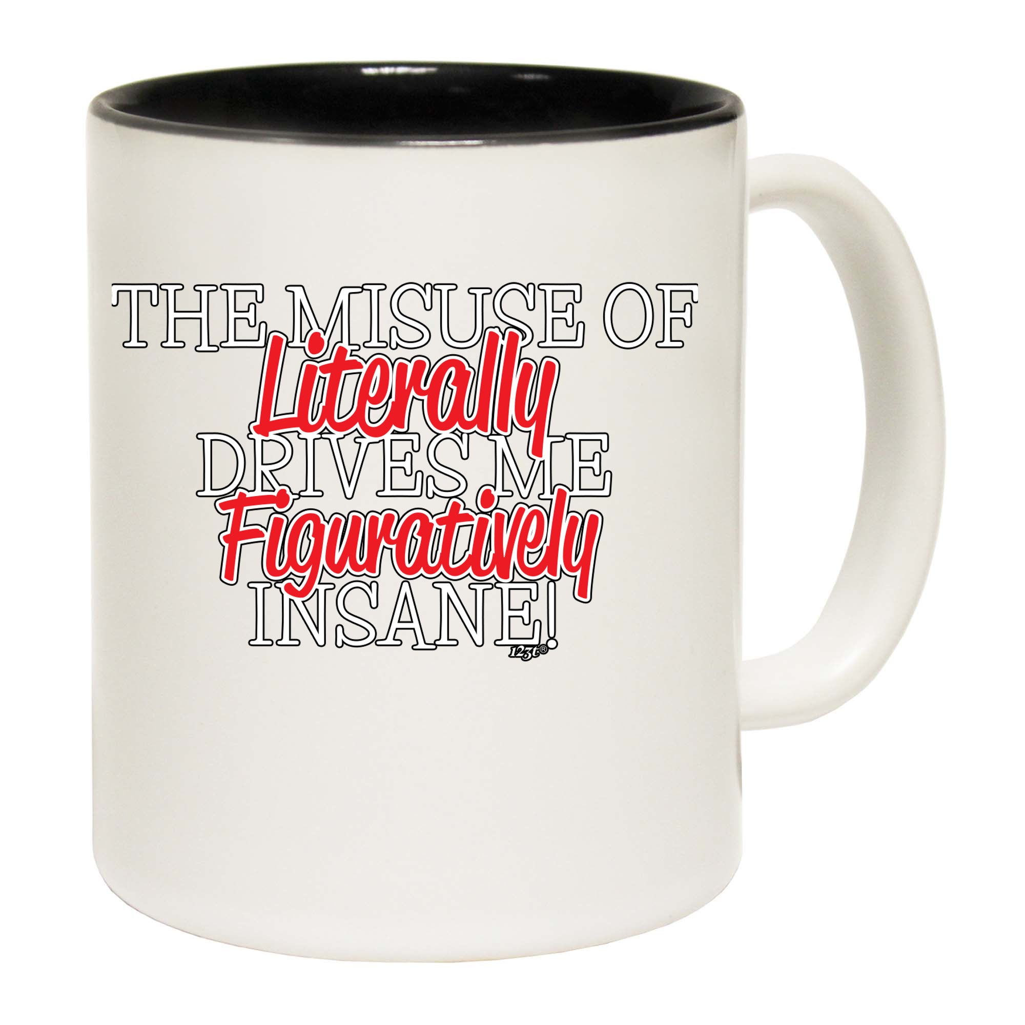 The Misuse Of Literally - Funny Coffee Mug