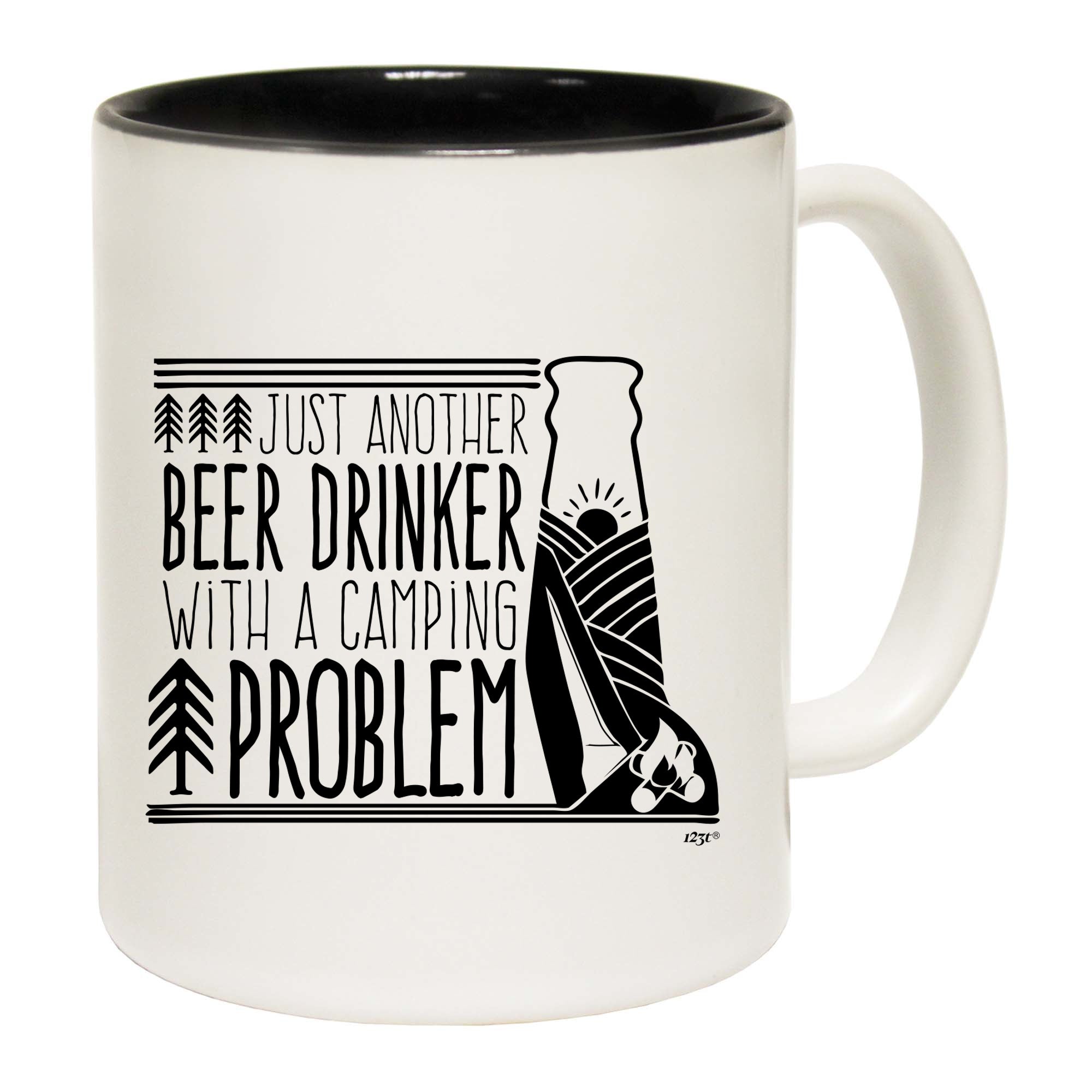 Beer Drinker With A Camping Problem - Funny Coffee Mug Cup