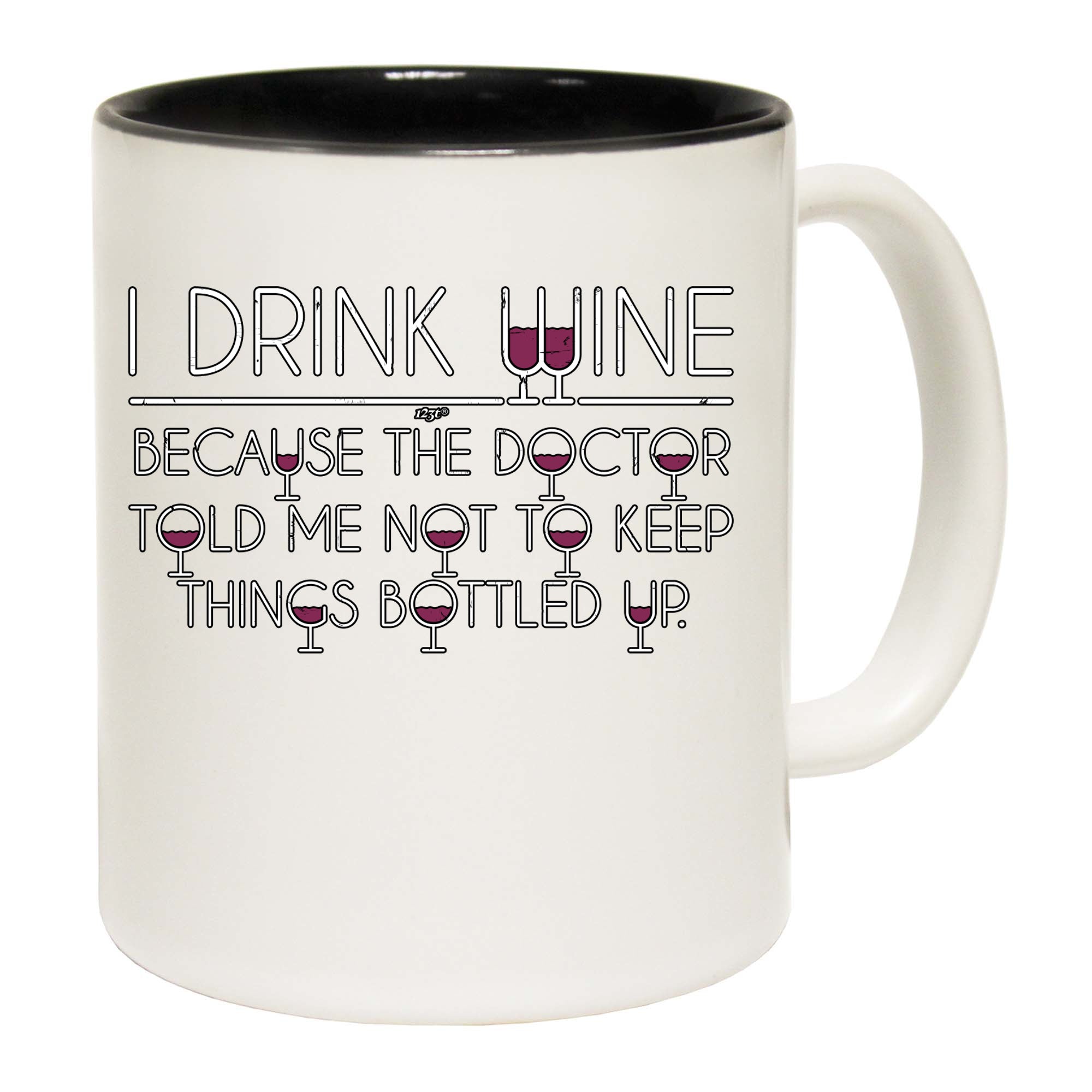 Drink Wine Doctor Bottled Up - Funny Coffee Mug Cup