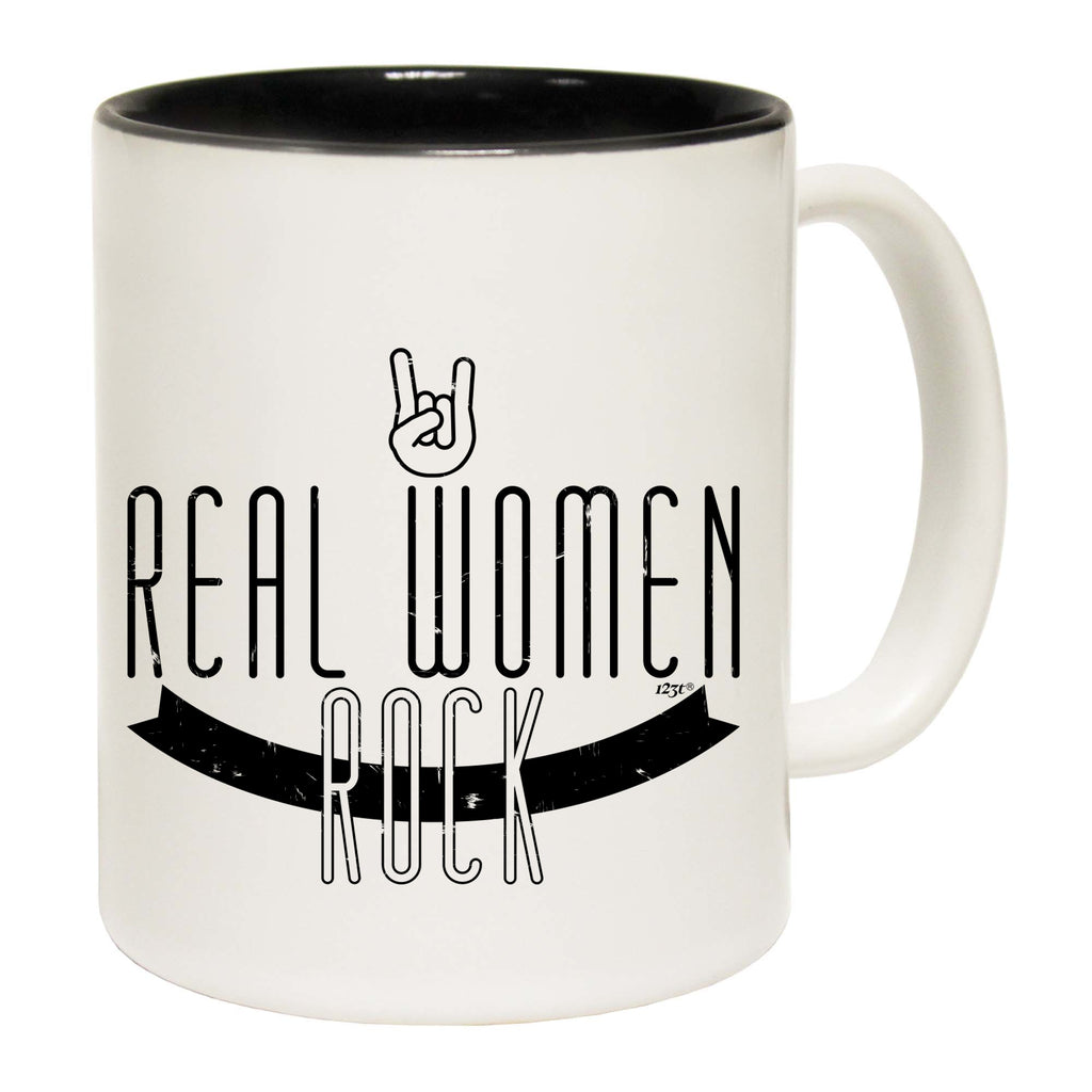 Real Women Rock Music - Funny Coffee Mug