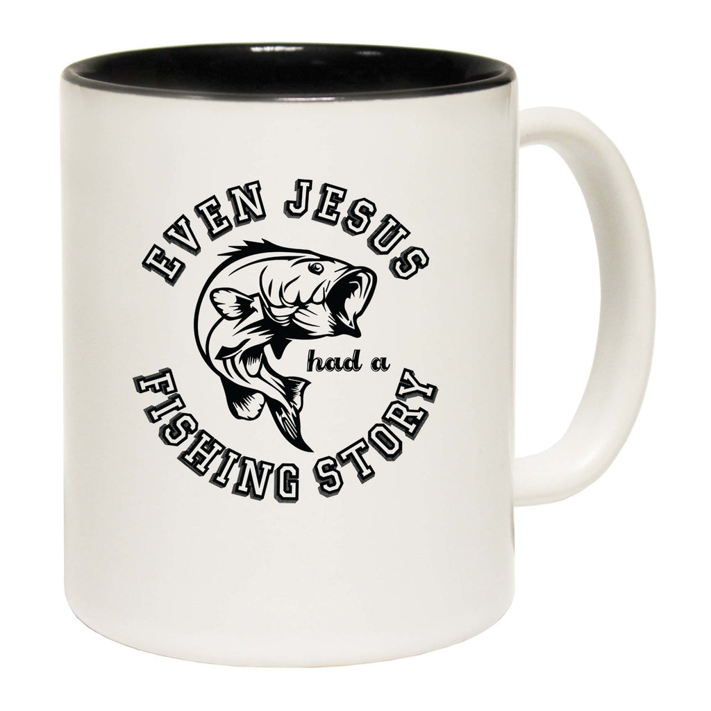 Even Jesus Has A Fishing Story Fish - Funny Coffee Mug