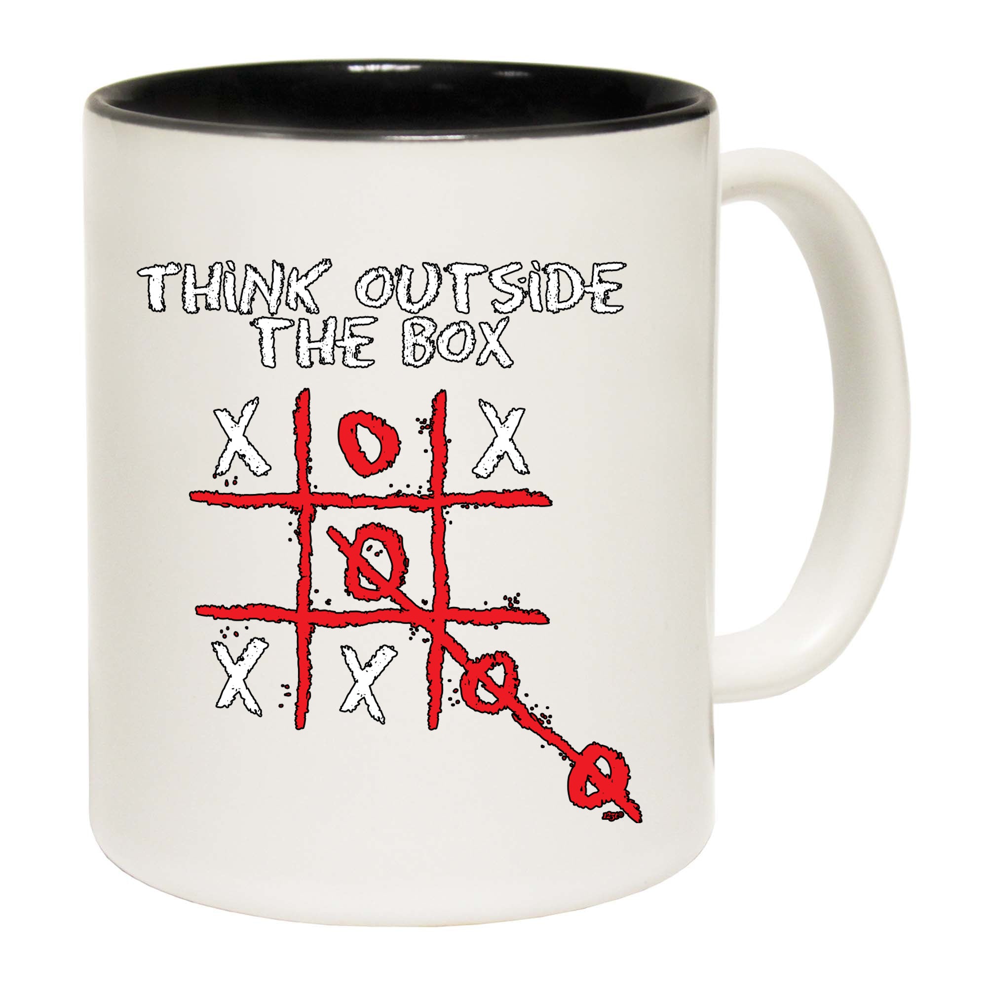 Think Outside The Box Naughts And Crosses - Funny Coffee Mug