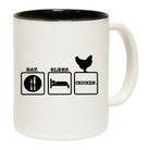 Eat Sleep Chicken - Funny Coffee Mug